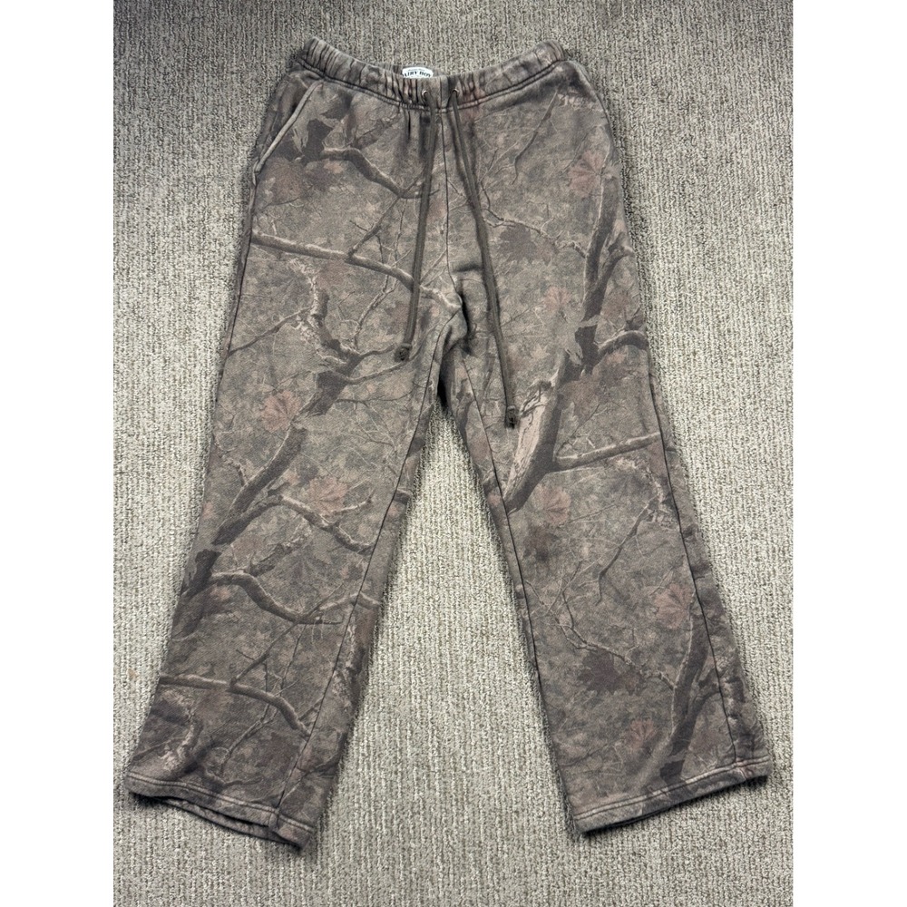 Dairy Boy Camo Sweatpants Womens Medium Brown Tree Branch Cotton Lounge Pants